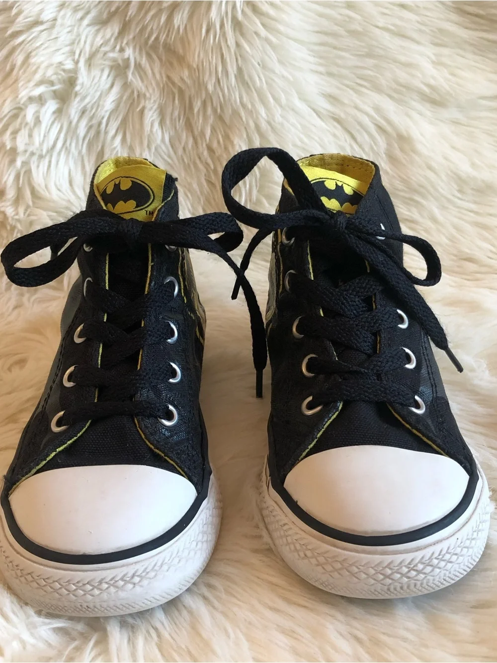 Limited Edition Kids Batman Converse High-Top Sneakers | Boy or Girl Size 9